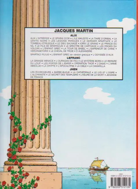 Verso de l'album Alix Tome 13 Le spectre de Carthage