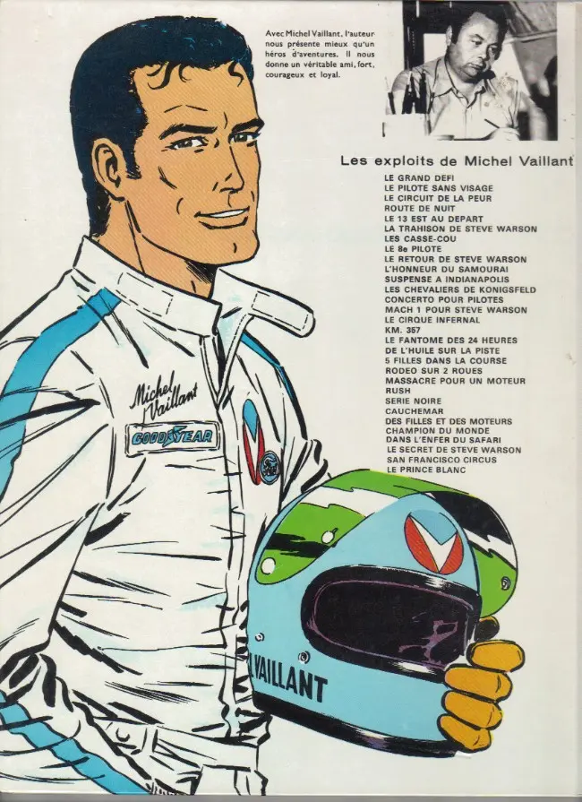 Verso de l'album Michel Vaillant Tome 29 San Francisco Circus