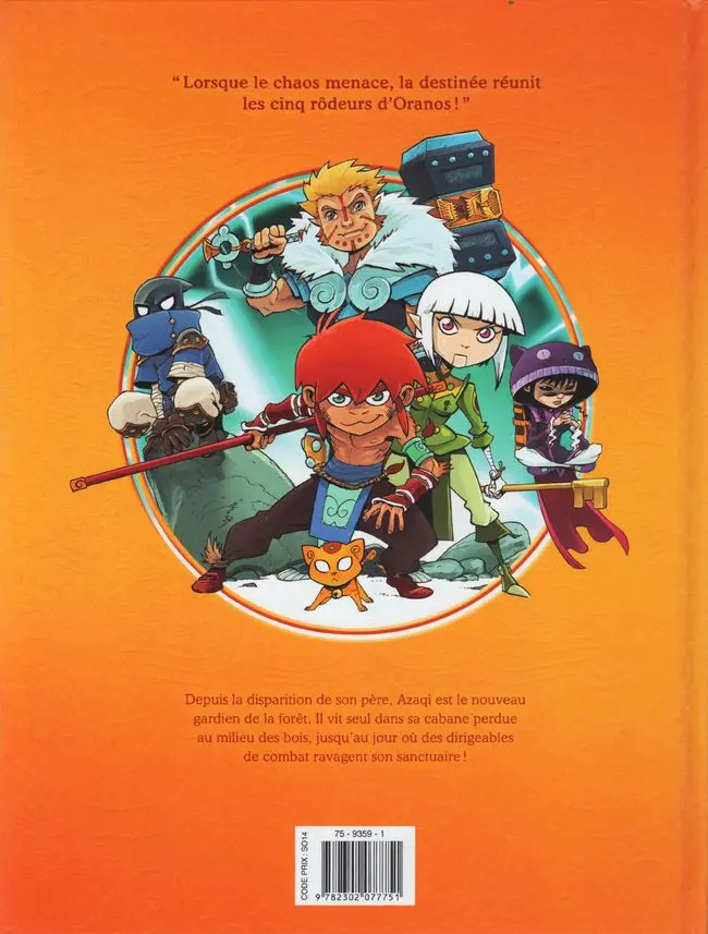 Verso de l'album Azaqi Tome 1 Le Cinquième Rôdeur