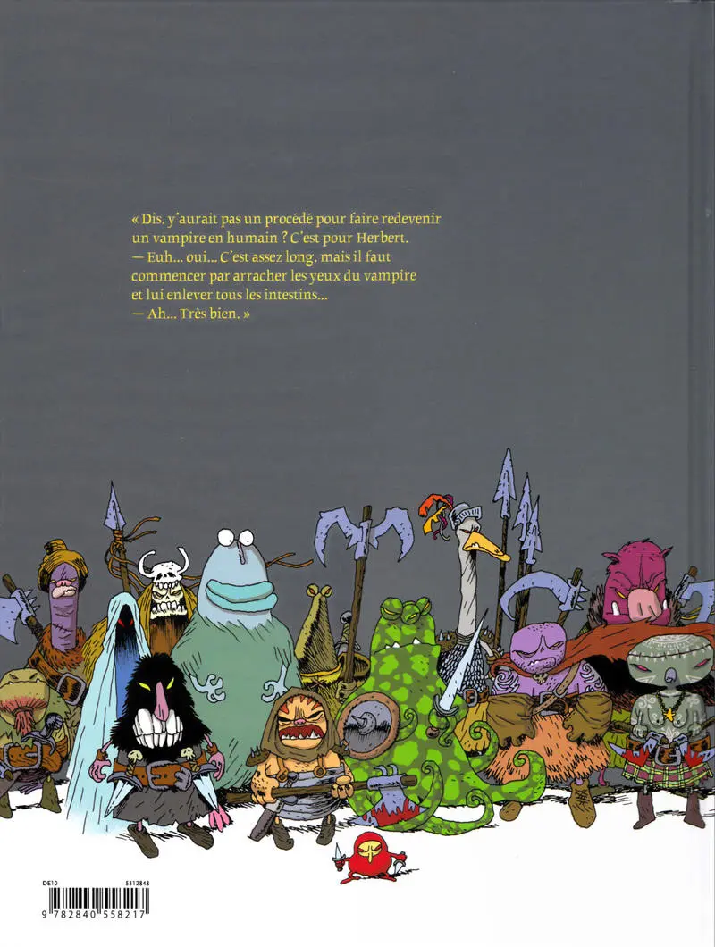 Verso de l'album Donjon Parade Tome 3 Le jour des crapauds