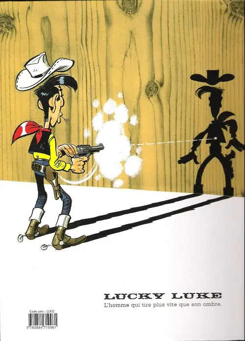 Verso de l'album Lucky Luke Tome 71 L'artiste peintre