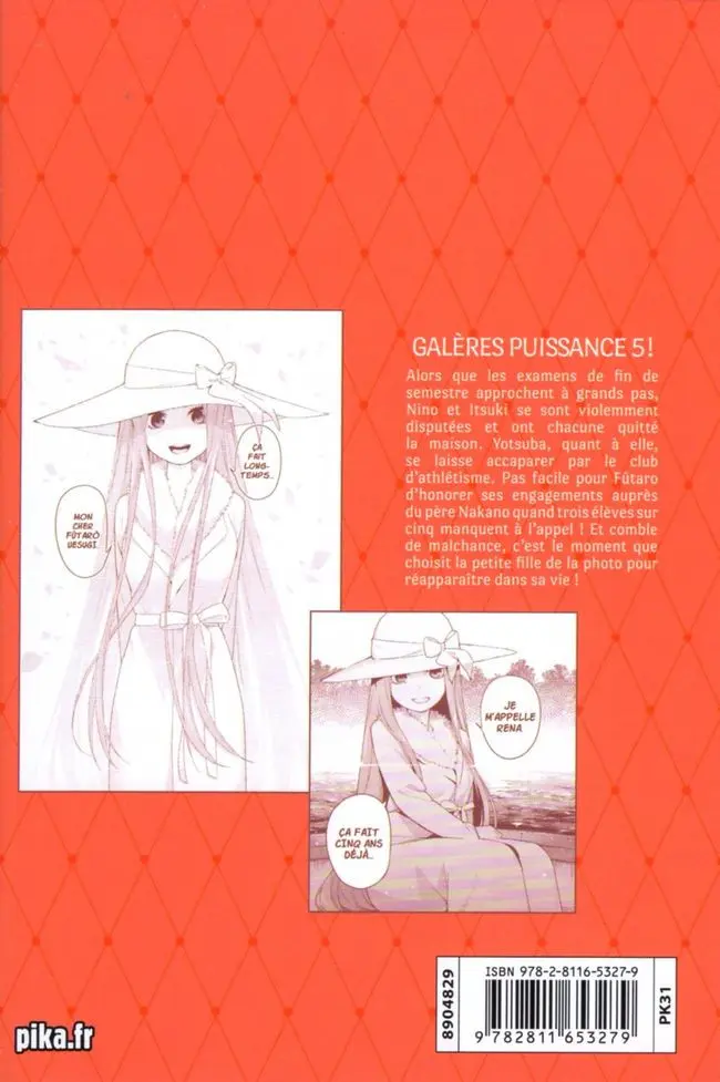 Verso de l'album The Quintessential Quintuplets 6