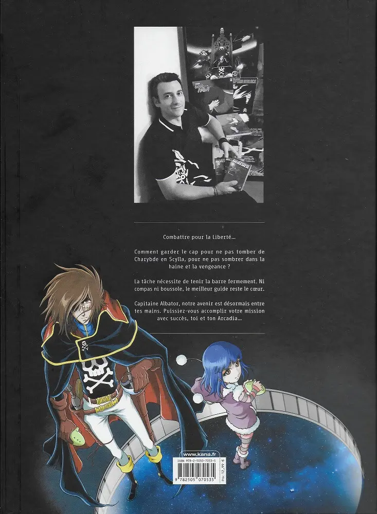 Verso de l'album Capitaine Albator - Mémoires de l'Arcadia Tome 3/3 Des cœurs brûlants d'amour