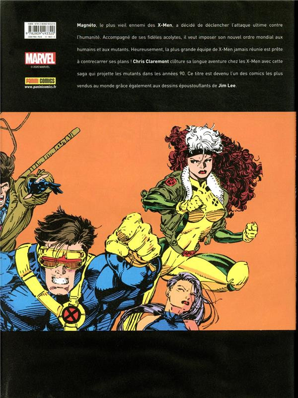 Verso de l'album X-Men - Genèse Mutante 2.0