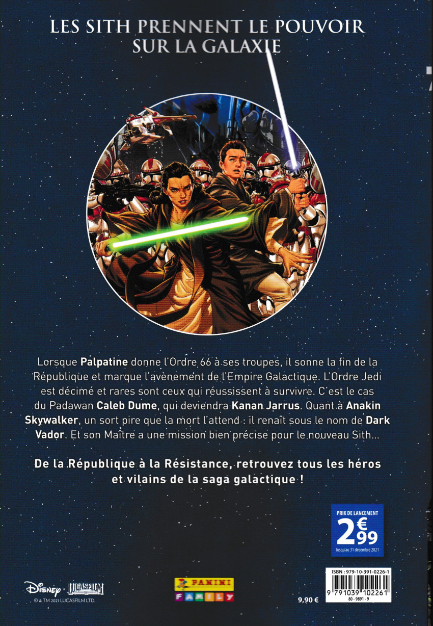 Verso de l'album Star Wars - Chroniques d'une Galaxie Lointaine Tome 2 L'Avènement de l'Empire