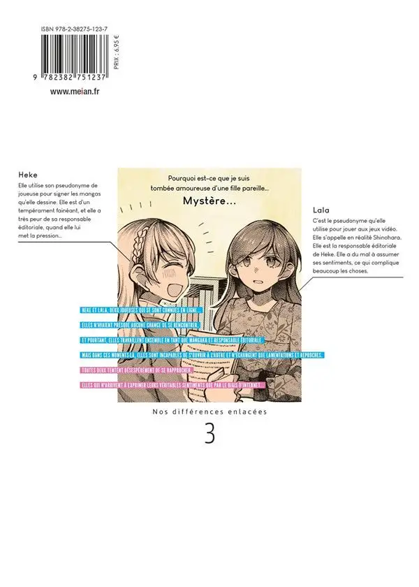 Verso de l'album Nos différences enlacées 3