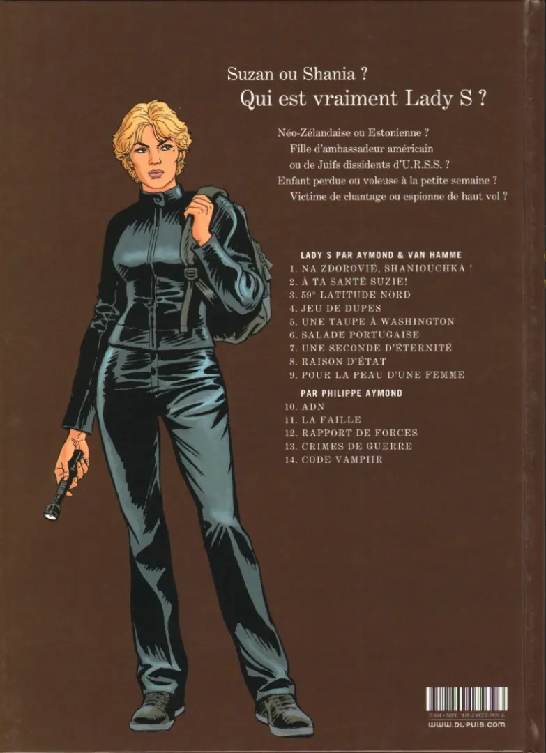 Verso de l'album Lady S. Tome 14 Code Vampiir