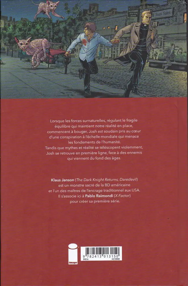 Verso de l'album Créatures Sacrées 1