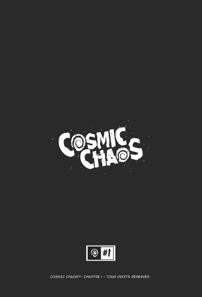 Verso de l'album Cosmic Chaos #1 L'escouade de choc !