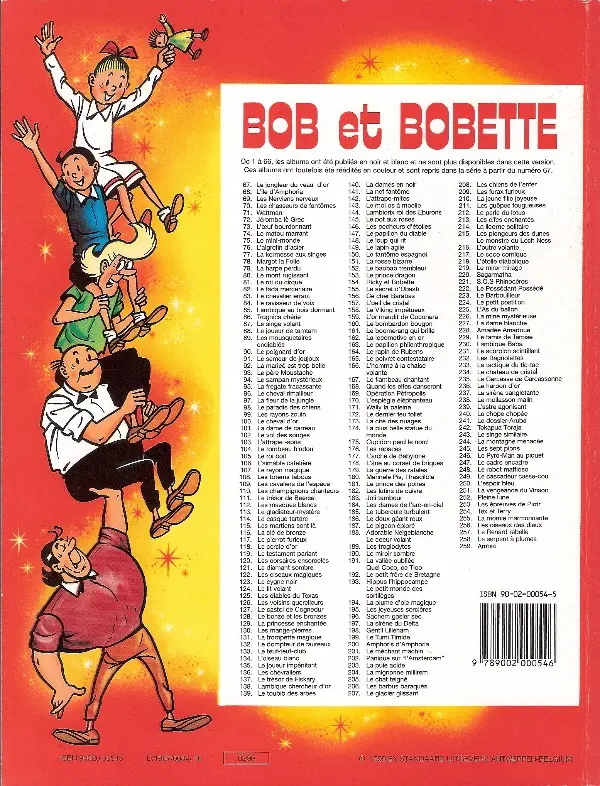 Verso de l'album Bob et Bobette Tome 67 Le jongleur du veau d'or