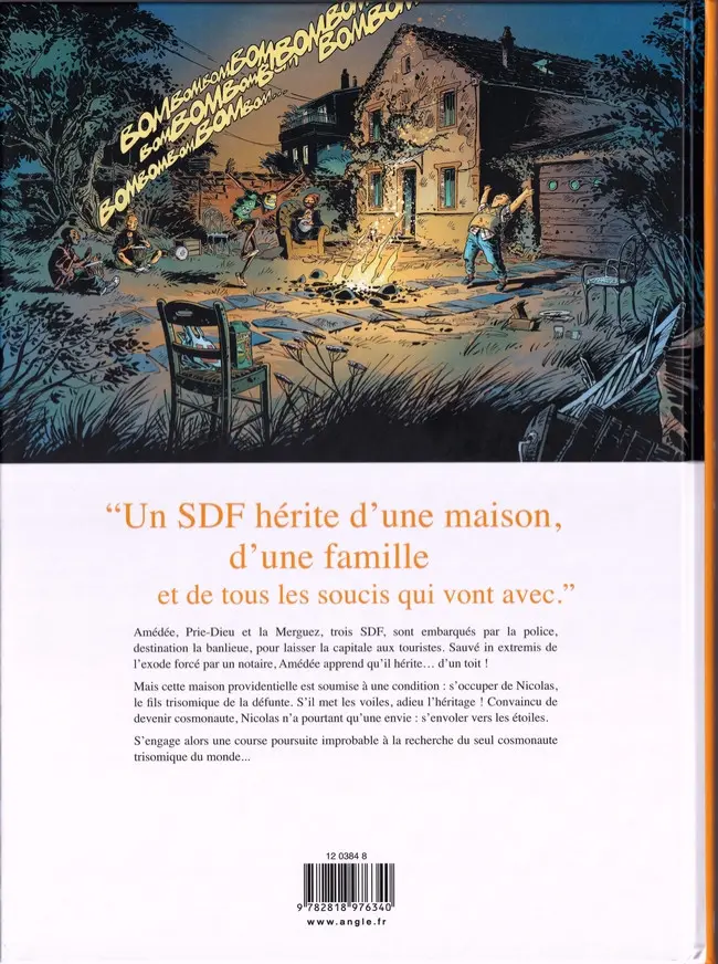 Verso de l'album À coucher dehors