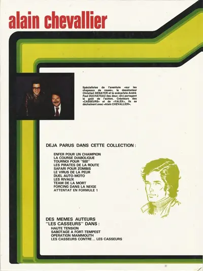 Verso de l'album Alain Chevallier Tome 11 Attentat en formule 1