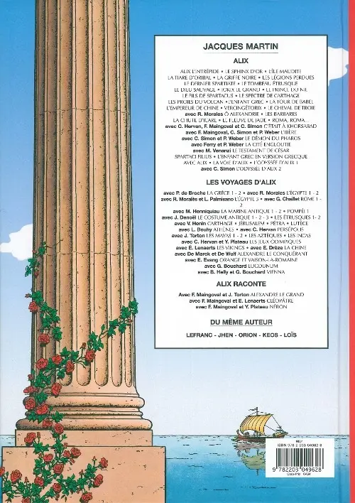 Verso de l'album Alix Tome 30 La conjuration de Baal