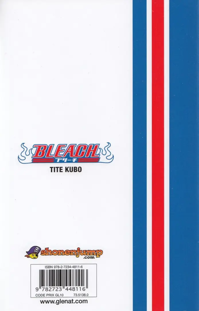 Verso de l'album Bleach Tome 7 The Broken Coda