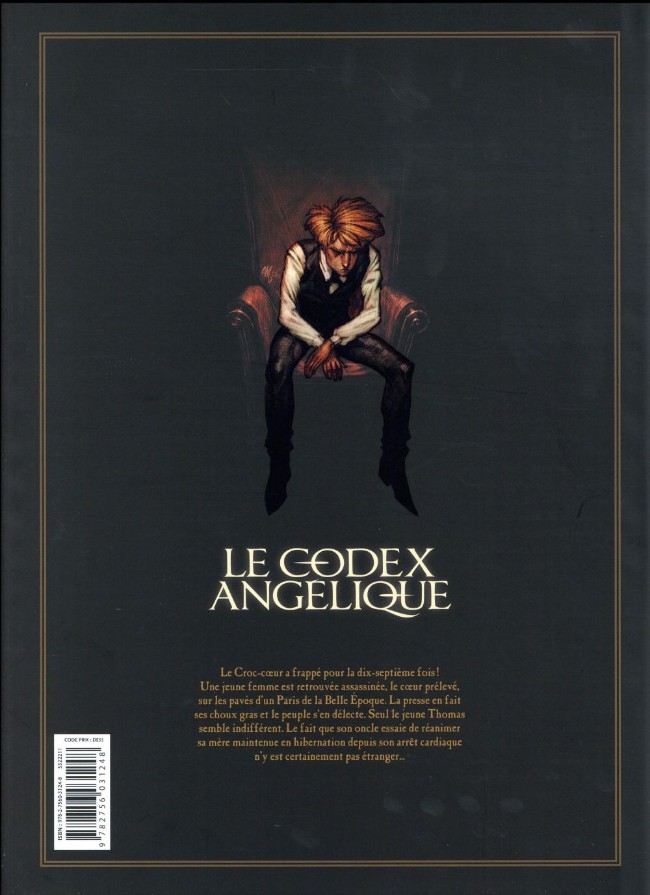 Verso de l'album Le Codex Angélique