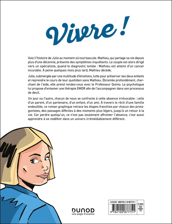 Verso de l'album Vivre ! Comment faire face au deuil ?