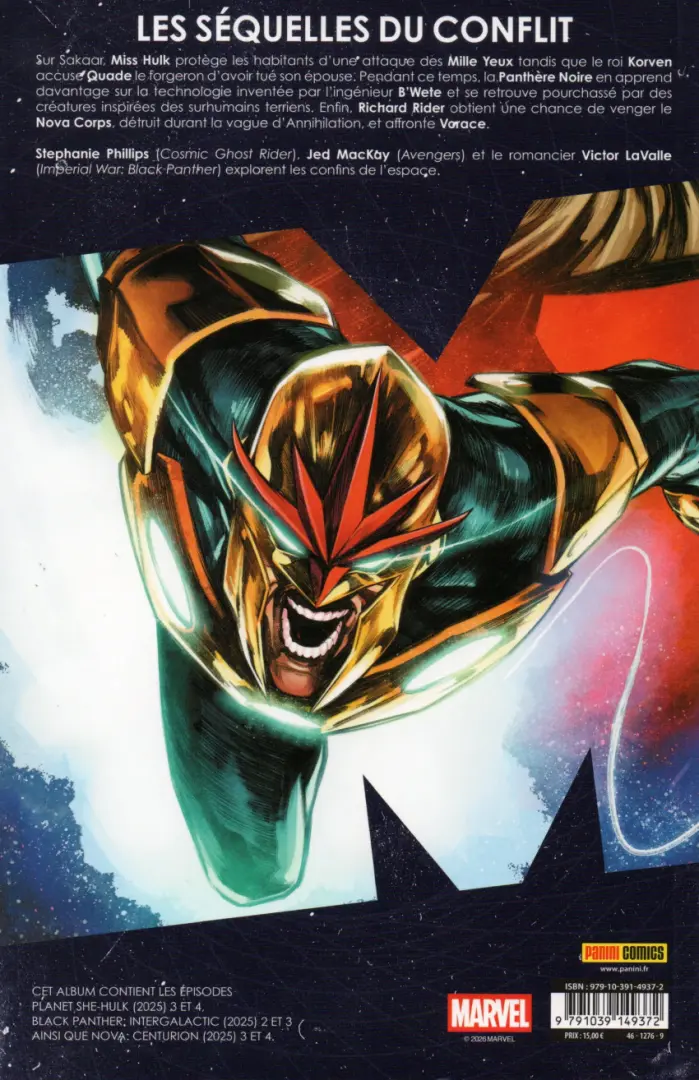 Verso de l'album Marvel Universe 2/4