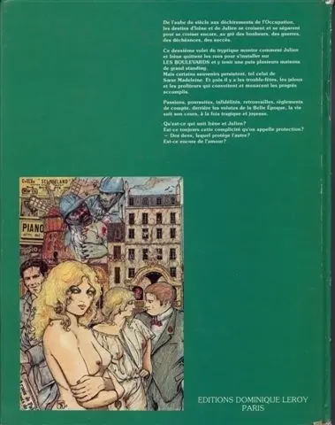 Verso de l'album La Croix ensanglantée Tome 2 Les Boulevards (1904 - 1918)