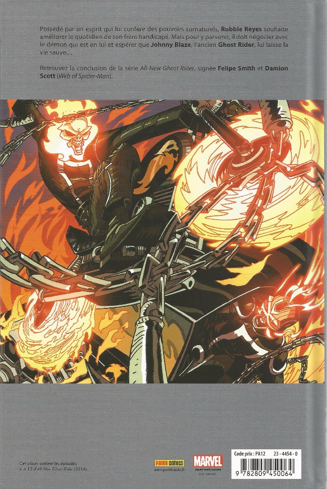 Verso de l'album Ghost Rider Tome 2 Légendaire