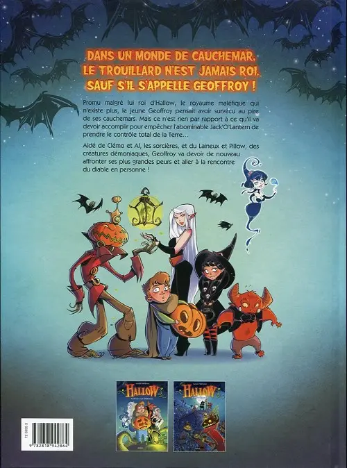 Verso de l'album Hallow Tome 2 Le souffle d'épouvante