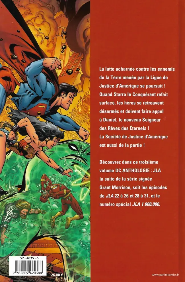 Verso de l'album JLA Tome 3 Mesures extrêmes
