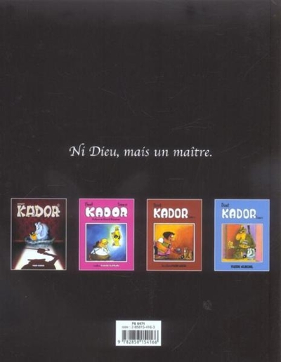 Verso de l'album Kador L'intégrale !