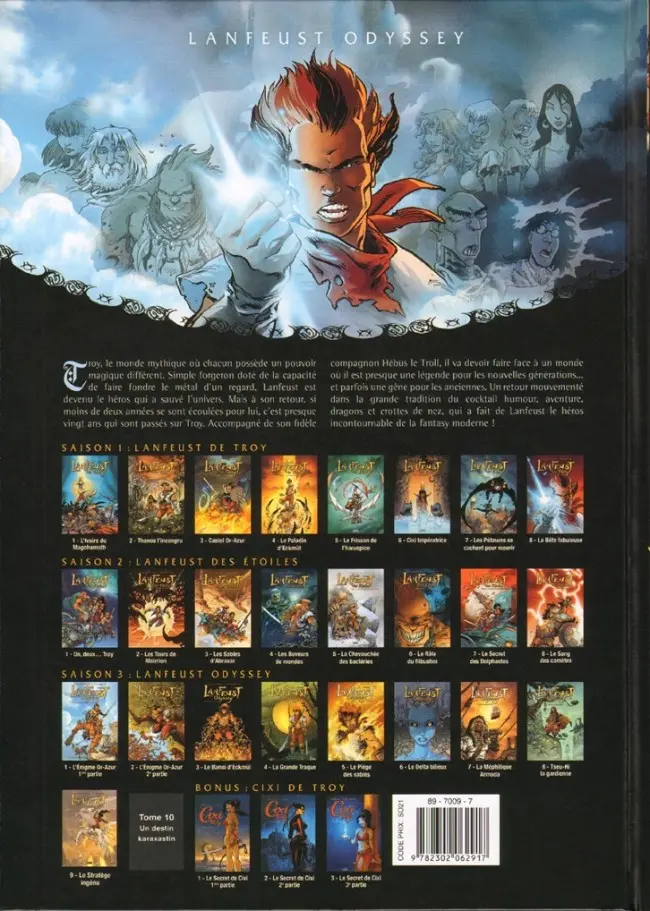 Verso de l'album Lanfeust Odyssey Tome 9 Le Stratège ingénu
