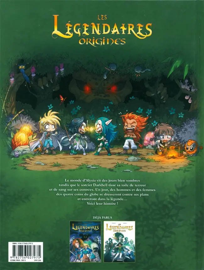 Verso de l'album Les Légendaires - Origines Tome 2 Jadina