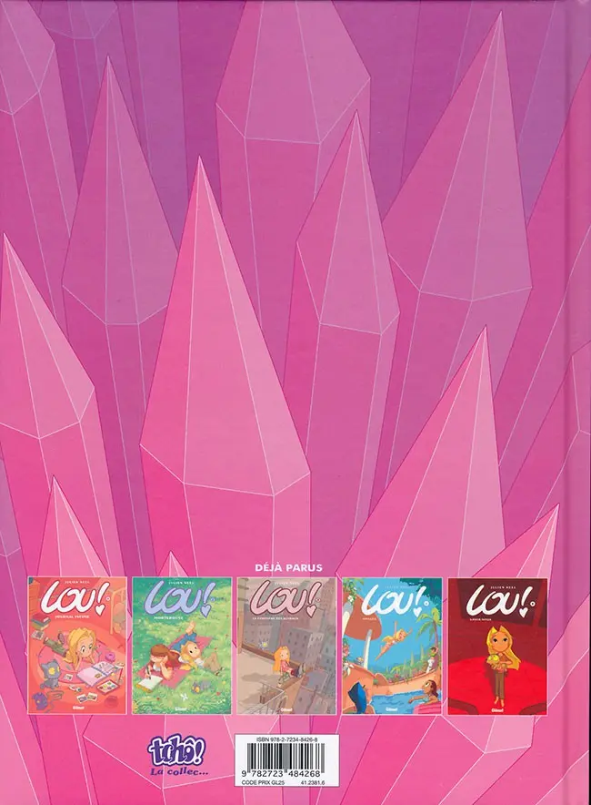 Verso de l'album Lou ! Tome 6 L'âge de cristal