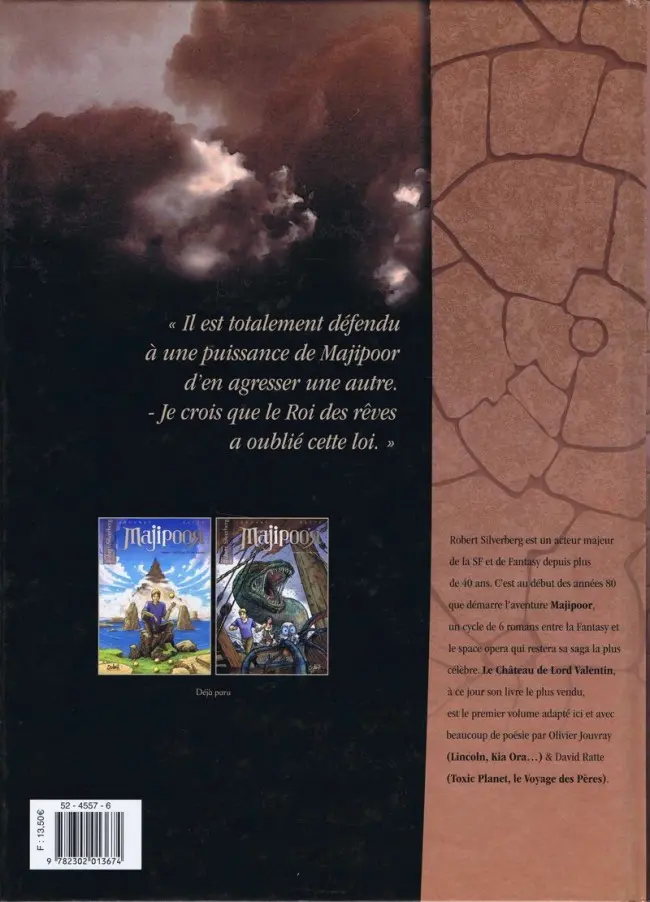 Verso de l'album Majipoor Tome 3 Le Roi des rêves