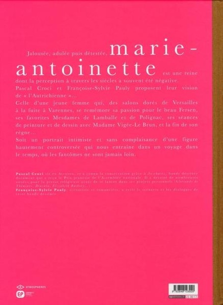 Verso de l'album Marie-Antoinette Sweet Lolita