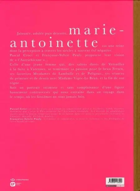 Verso de l'album Marie-Antoinette Sweet Lolita