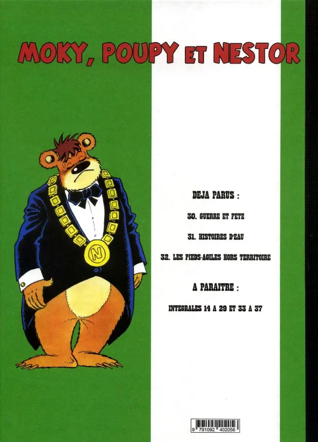 Verso de l'album Moky, Poupy et Nestor Tome 31 Histoires d'eau