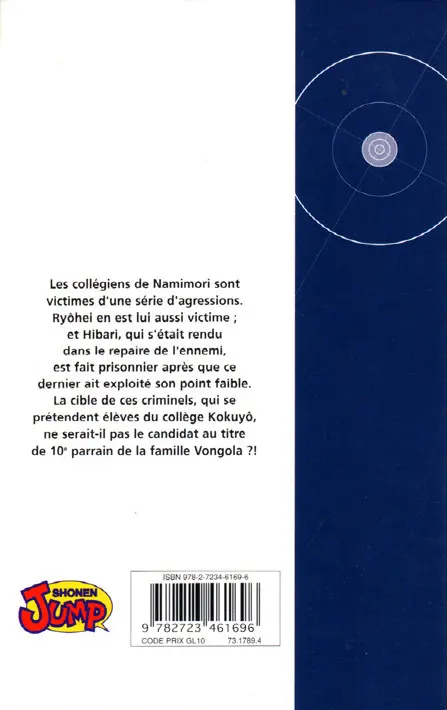 Verso de l'album Mon prof le tueur - Reborn ! 8 Les boys du quartier voisin