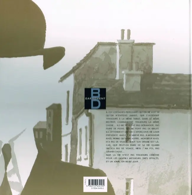 Verso de l'album Monsieur Khol