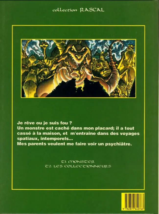 Verso de l'album Mot Monster Tome 2 Le collectionneur
