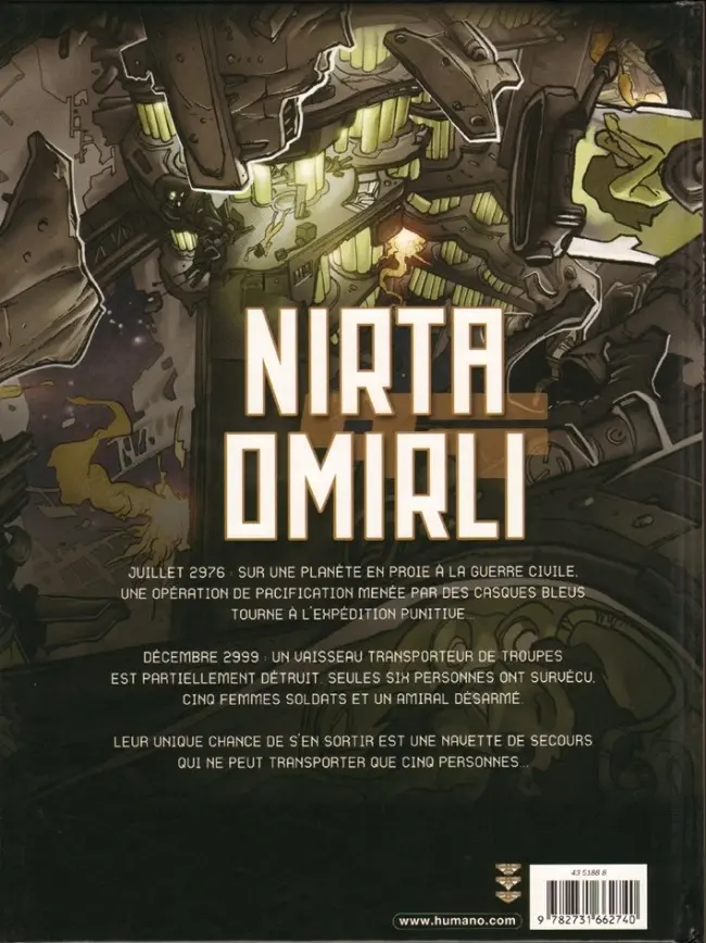 Verso de l'album Nirta Omirli Tome 1 Un jeu cruel
