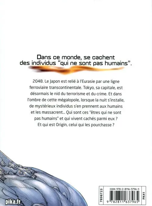 Verso de l'album Origin 1