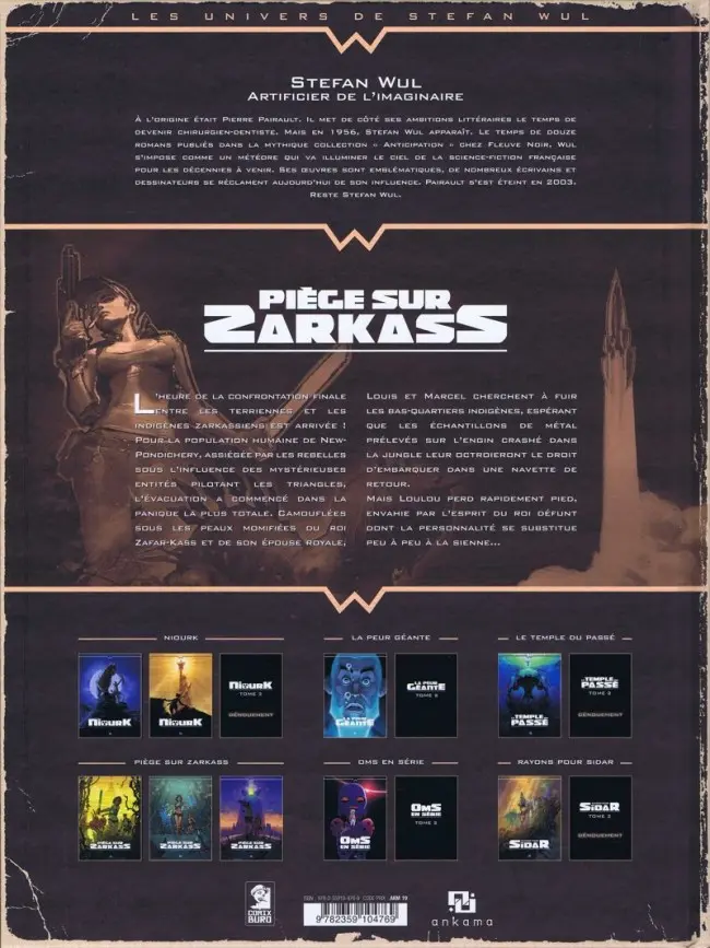 Verso de l'album Piège sur Zarkass Tome 3 Gaïa, Go Home !