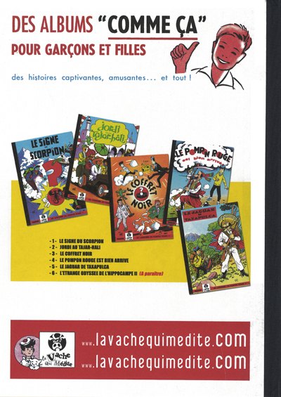 Verso de l'album Les Aventures du Pompon Rouge Tome 10 Le jaguar de Taxapulca