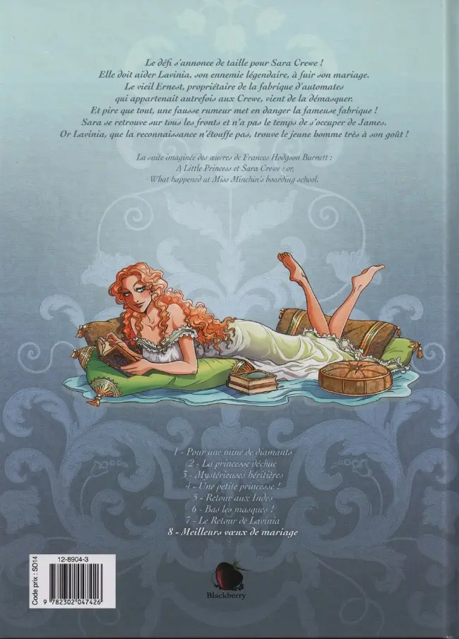 Verso de l'album Princesse Sara Tome 8 Meilleurs vœux de mariage