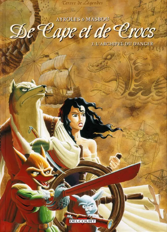 Couverture de l'album De Cape et de Crocs Tome 3 L'archipel du danger