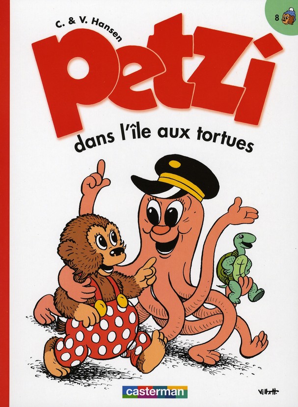 Couverture de l'album Petzi Tome 8 Petzi dans l'île aux tortues