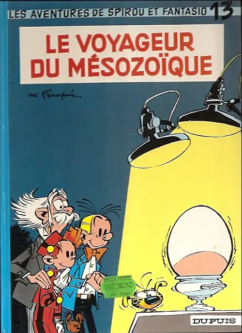 Couverture de l'album Spirou et Fantasio Tome 13 Le voyageur du mésozoïque