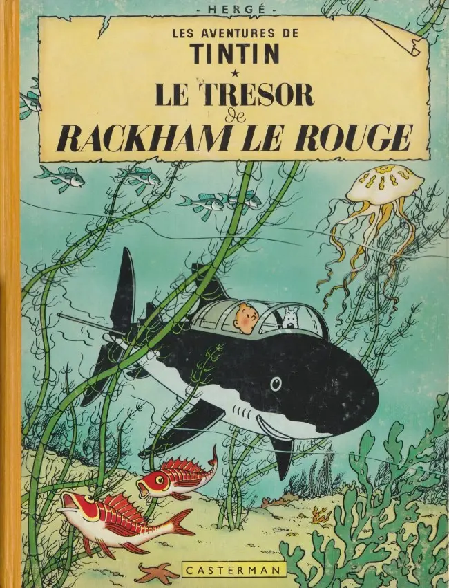 Couverture de l'album Tintin Tome 12 Le Trésor de Rackham le Rouge