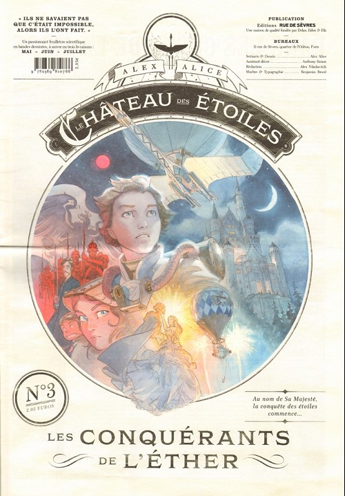 Couverture de l'album Le Château des étoiles N° 3 Les Conquérants de l'éther