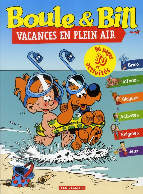 Couverture de l'album Boule & Bill Vacances en plein air