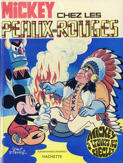 Couverture de l'album Mickey à travers les siècles Tome 9 Mickey chez les Peaux-Rouges