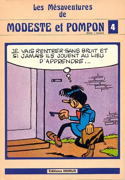 Couverture de l'album Modeste et Pompon Tome 4 Les mésaventures de Modeste et Pompon 4