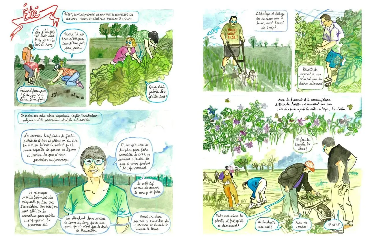 Planche de l'album Chiche ! En quête de l'autonomie alimentaire